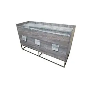 Modern wooden sideboard with metal legs