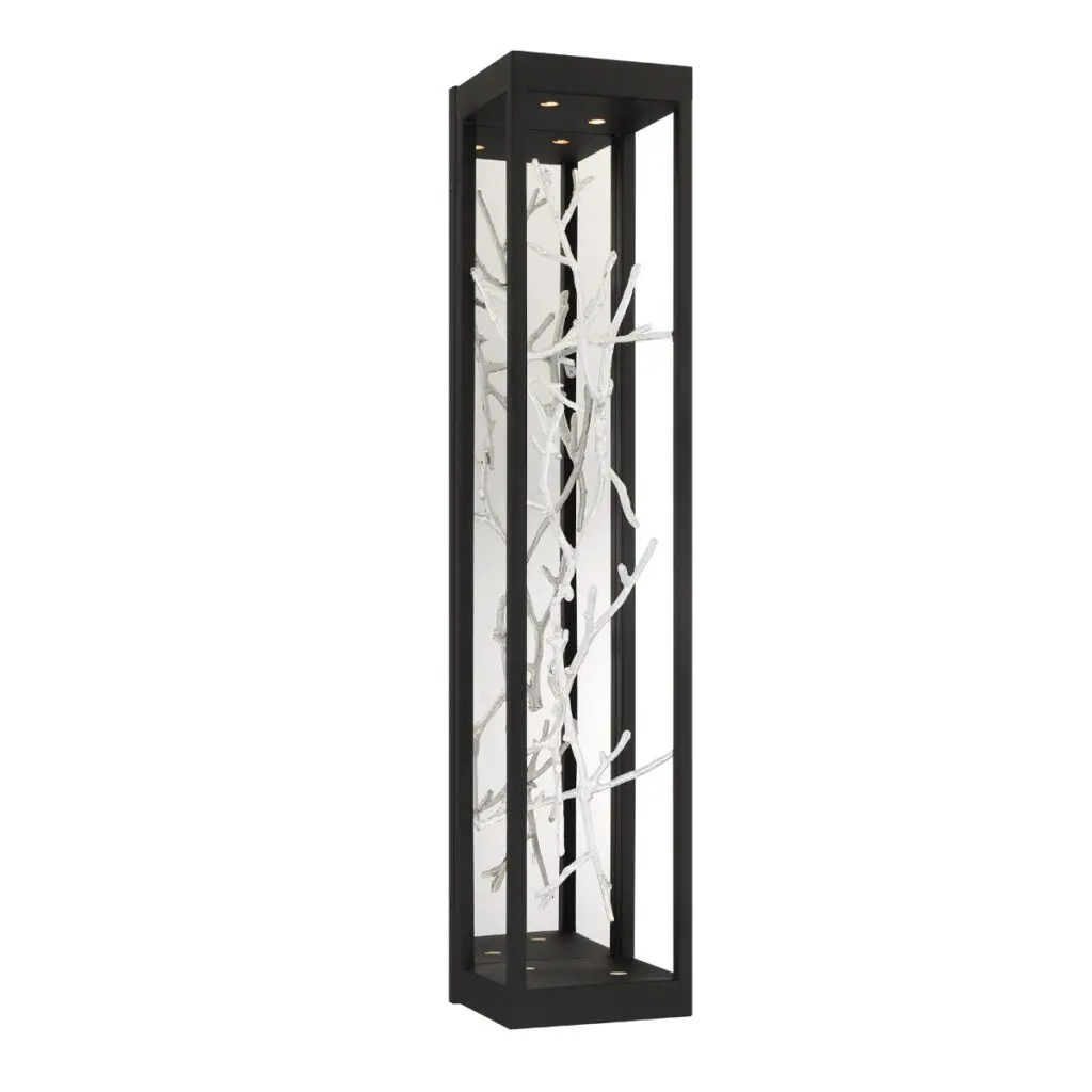 Black and white sleek floor lamp