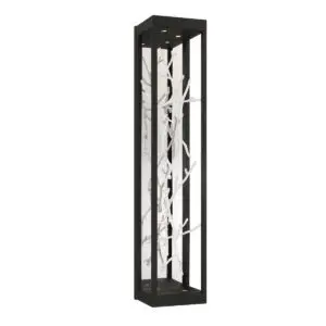 Black and white sleek floor lamp