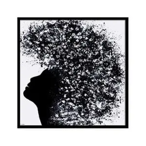 Black and white silhouette art