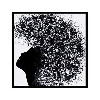 Black and white silhouette art