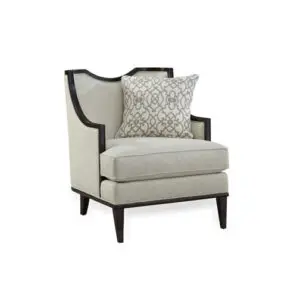 Modern beige armchair with cushion