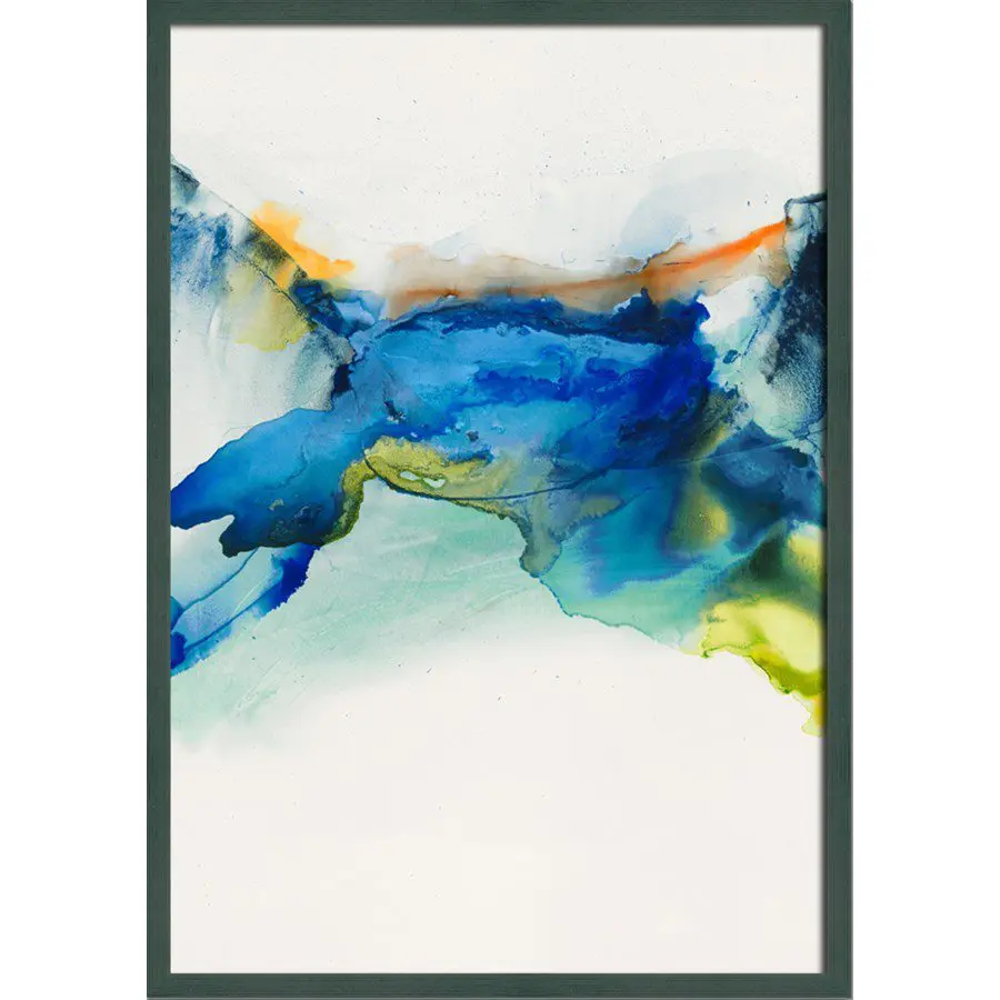 Modern abstract watercolor with bold colors