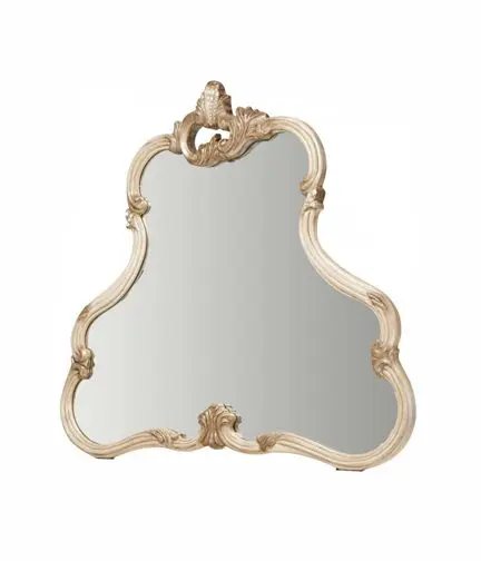 Antique-style mirror with decorative trim