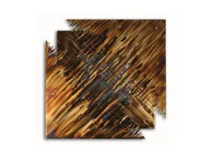Contemporary art with jagged edges