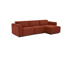 Modern red couch set
