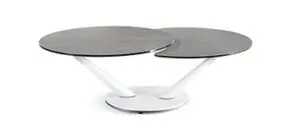 Modern double round coffee table