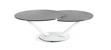 Modern double round coffee table