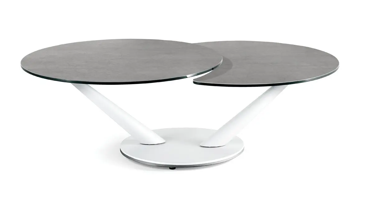 Stylish gray and white coffee table