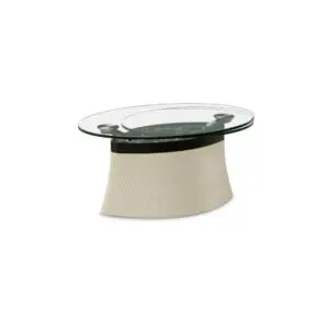 Modern glass-top coffee table design