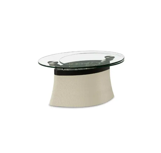 Modern glass-top coffee table design