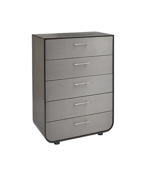 Modern gray chest of drawers