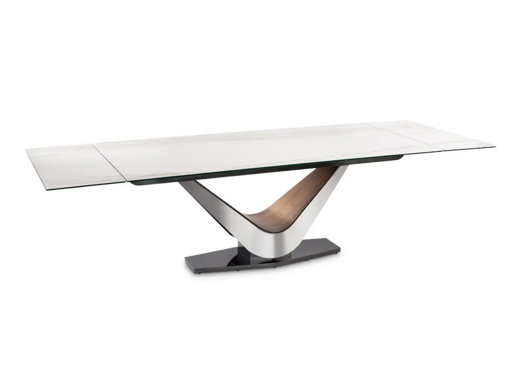 Contemporary dining table with sleek design