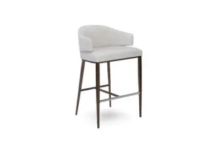Contemporary stool featuring a minimalist design.