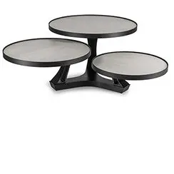 Round, multi-level display stand