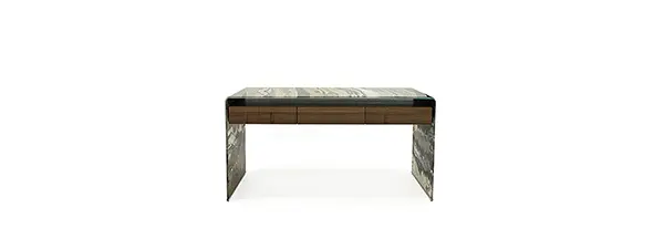 Contemporary desk with unique detailing