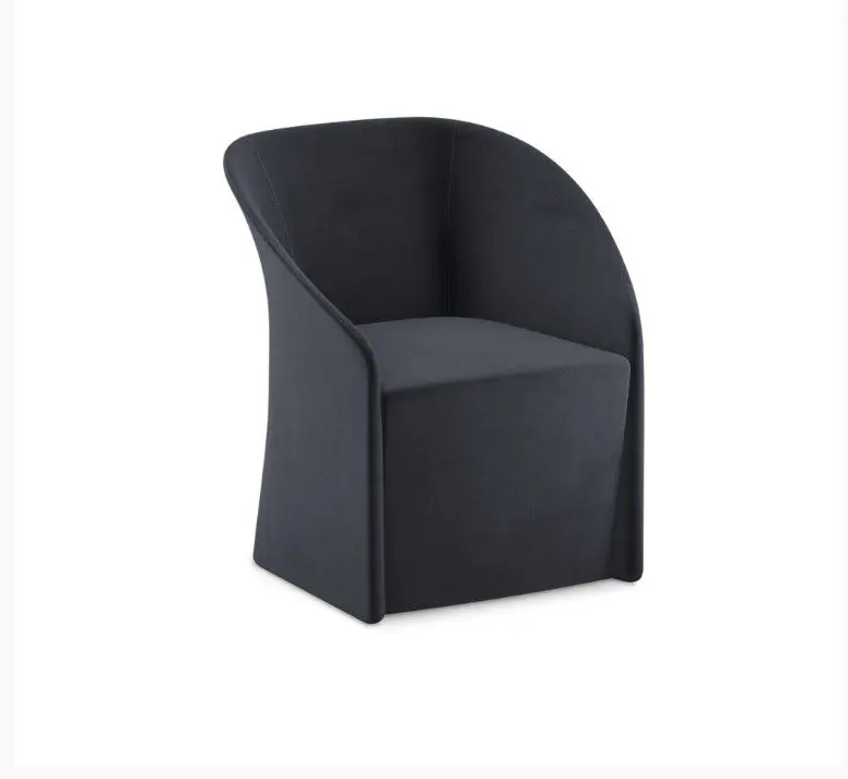Stylish fabric chair with sleek design