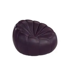 Contemporary purple upholstered pouf