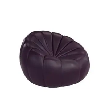 Contemporary purple upholstered pouf