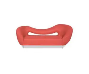 Stylish red seating furniture