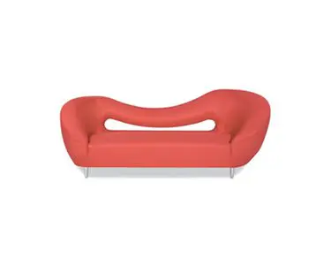 Stylish red seating furniture