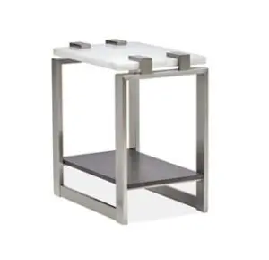 Sleek two-tiered side table