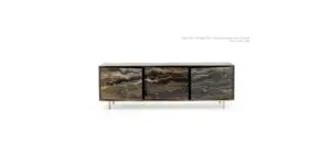 Stylish cabinet with abstract patterns