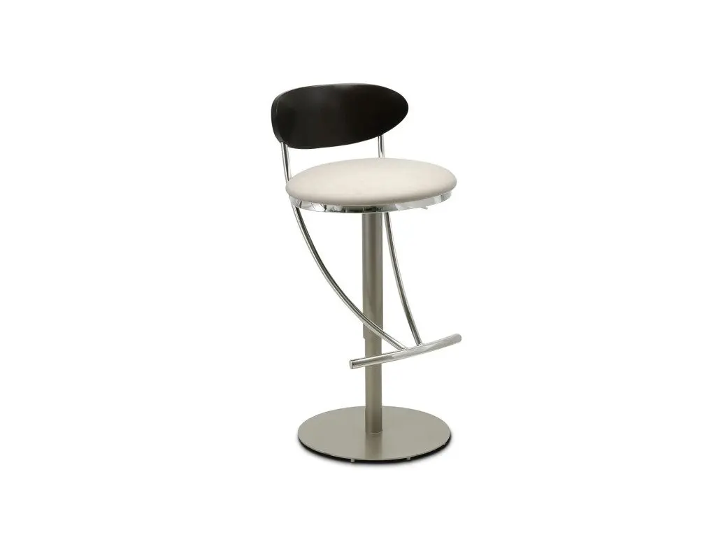 Modern bar stool with metal base