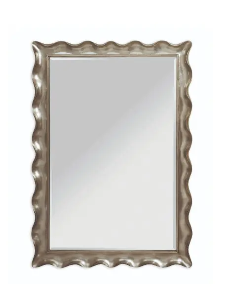 Stylish mirror with scalloped frame