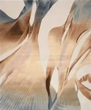 Abstract flowing shapes in neutral tones