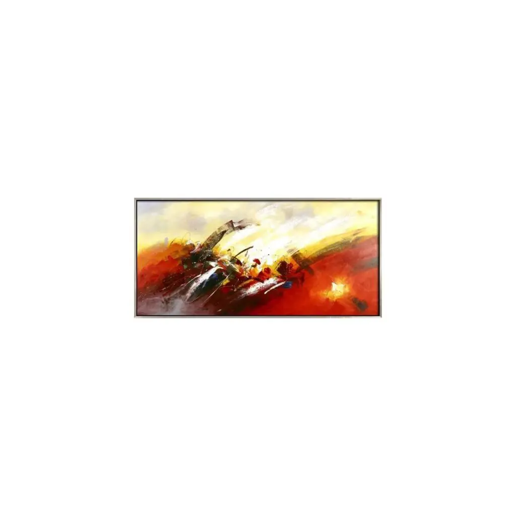Abstract painting with vibrant colors