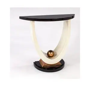 Contemporary table featuring artistic elements