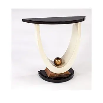 Contemporary table featuring artistic elements
