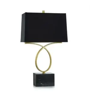 Elegant lamp with gold base