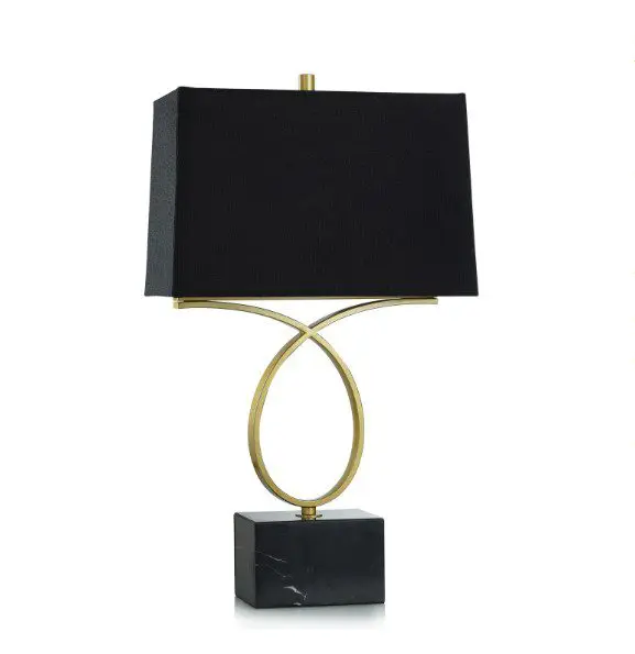 Elegant lamp with gold base