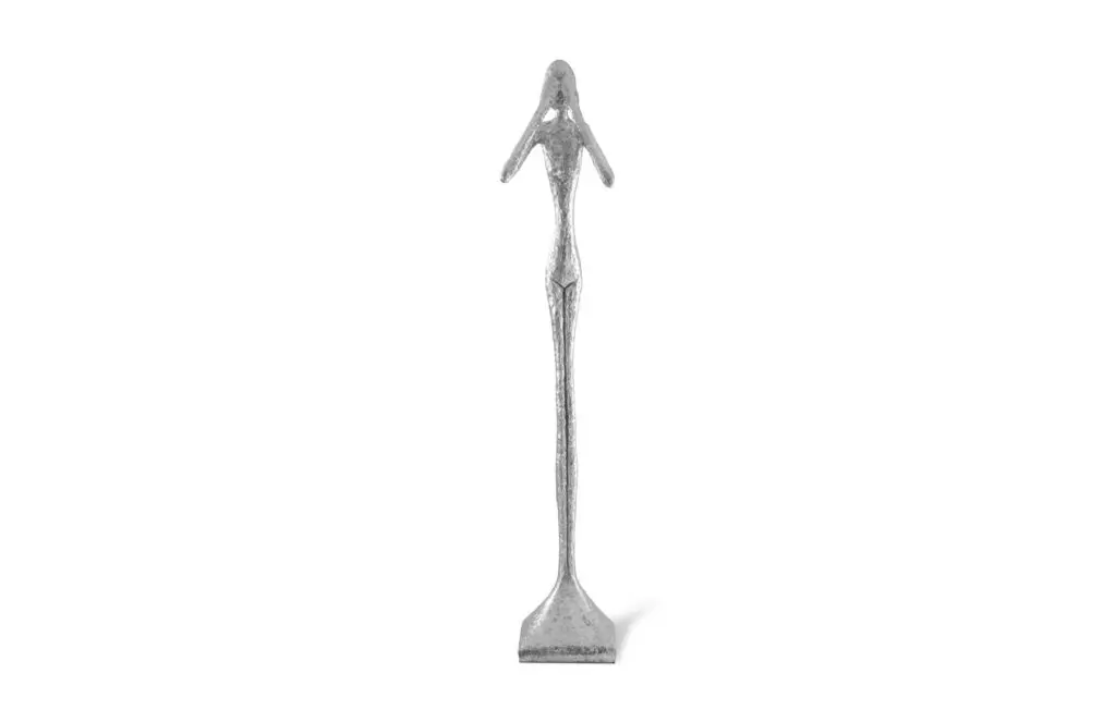 Modern art figurine with elongated form