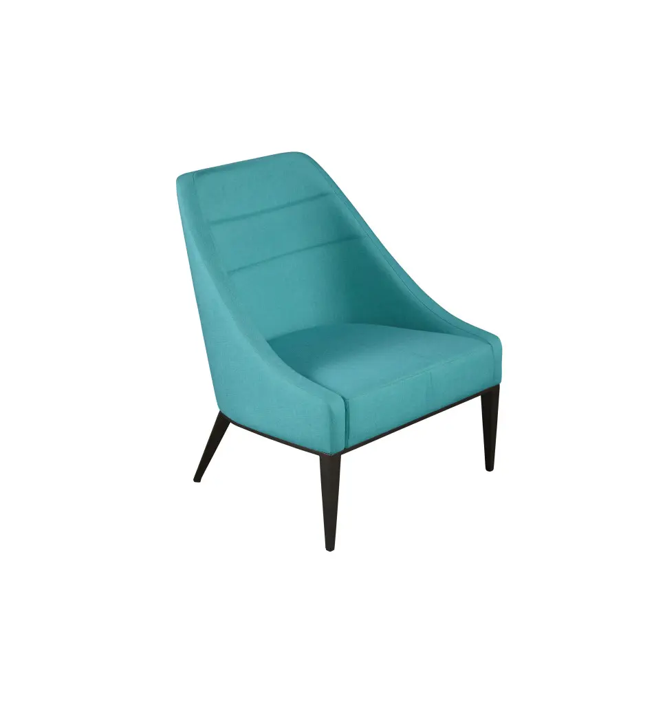 Contemporary teal lounge chair