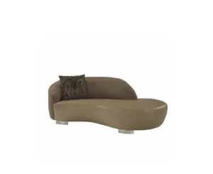 Stylish chaise lounge with cushion