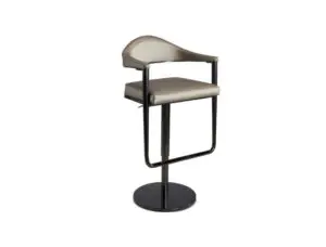 Contemporary stool with cushioned seat