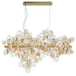 Elegant modern glass bubble chandelier