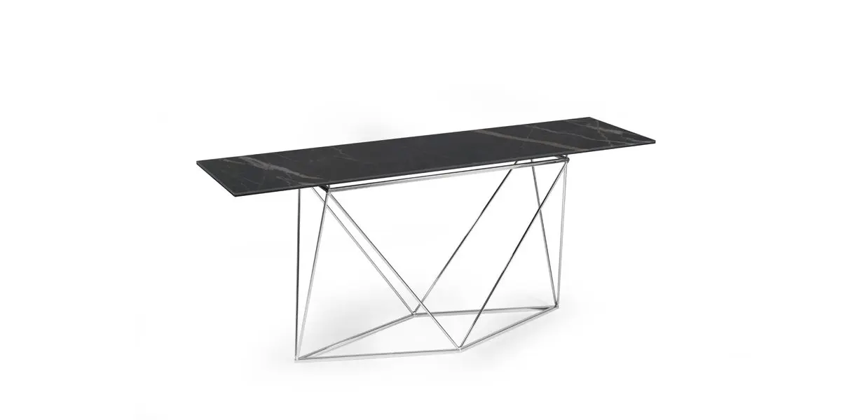 Modern geometric console table