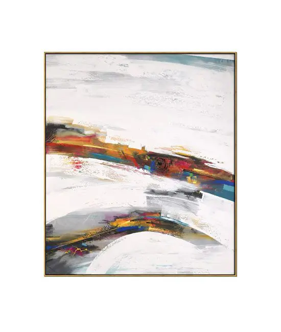 Dynamic abstract art with bold colors