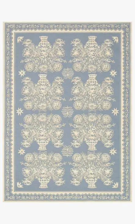 Elegant floral design on a blue background