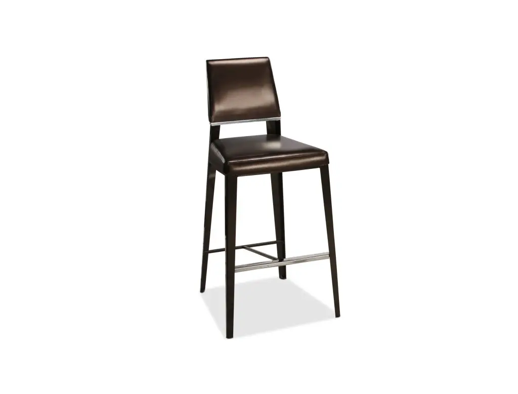 Stylish brown stool for kitchen island