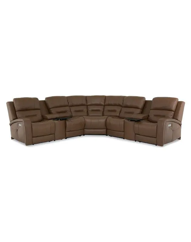 Modern leather corner sofa