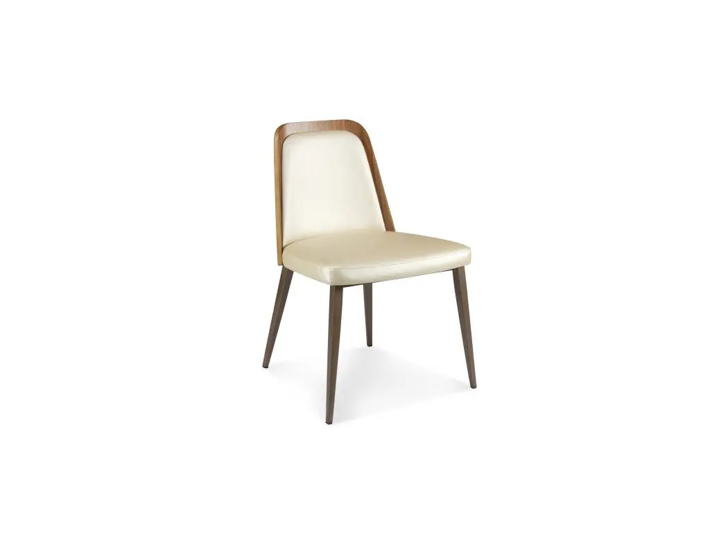 Contemporary chair with cushioned seat