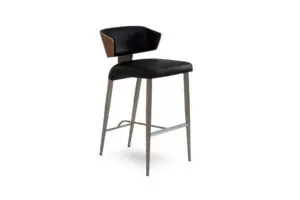 Modern bar stool with black seat