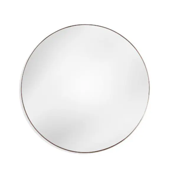 Round wall mirror with thin frame