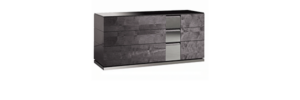 Modern dark gray dresser with drawers