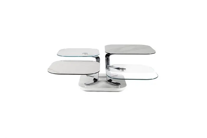 Modern glass coffee table design